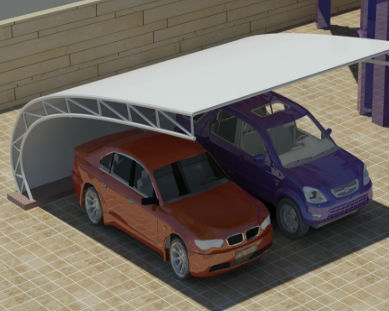 Curved Car Parking Shades